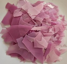 Bullseye COE 90 Confetti Pink Opalescent Fusible Glass Full Jar 4 Oz Bu0301004