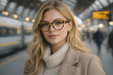 Roberto Capucci 405 Eccentric Large Cat Eye Glasses Plastic 56/20 Frames Italy
