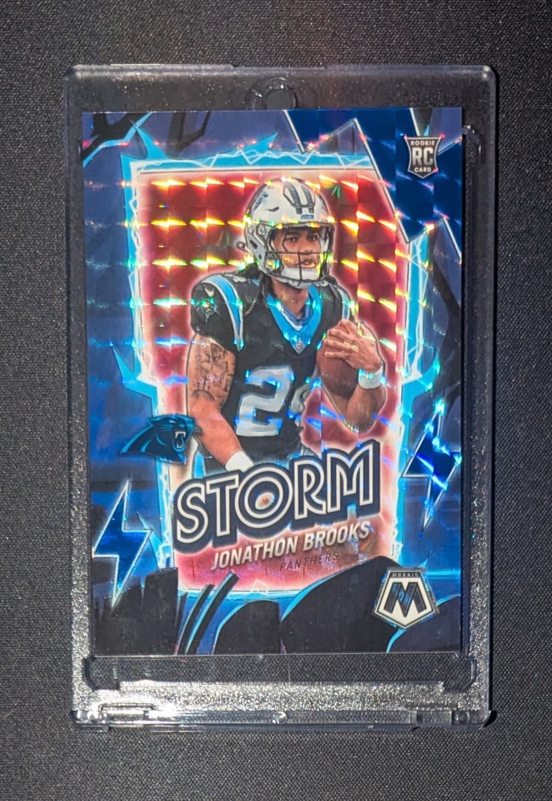 Jonathon Brooks Panini Mosaic Storm #4 Blue