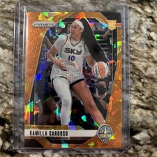 2024 Panini WNBA Prizm Kamilla Cardoso Orange Ice Rookie RC #93 Chicago Sky
