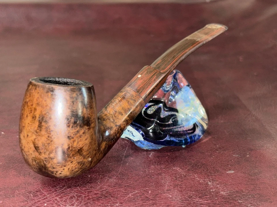 Pipa de madera de brezo Bulldog Dunhill Chestnut Bruyere 4202 "White Spot" rara de colección Foto 3 de 4