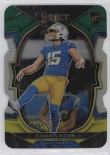 2022 Panini Select Concourse Green & Yellow Prizm Die-Cut Cameron Dicker 0ym4