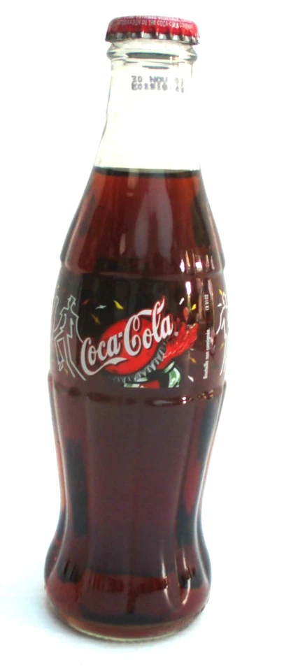 COCA-COLA BOUTEILLE VERRE BOTTLE DANSEURS SOLEIL 2001 EDITION LIMITEE FRANCE 02 - Photo 1/4
