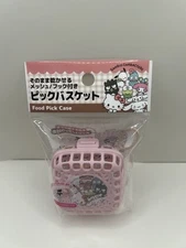 Pink SANRIO Hello Kitty Food Pick Case Pochacco Cinnamoroll My Melody Hangyodon