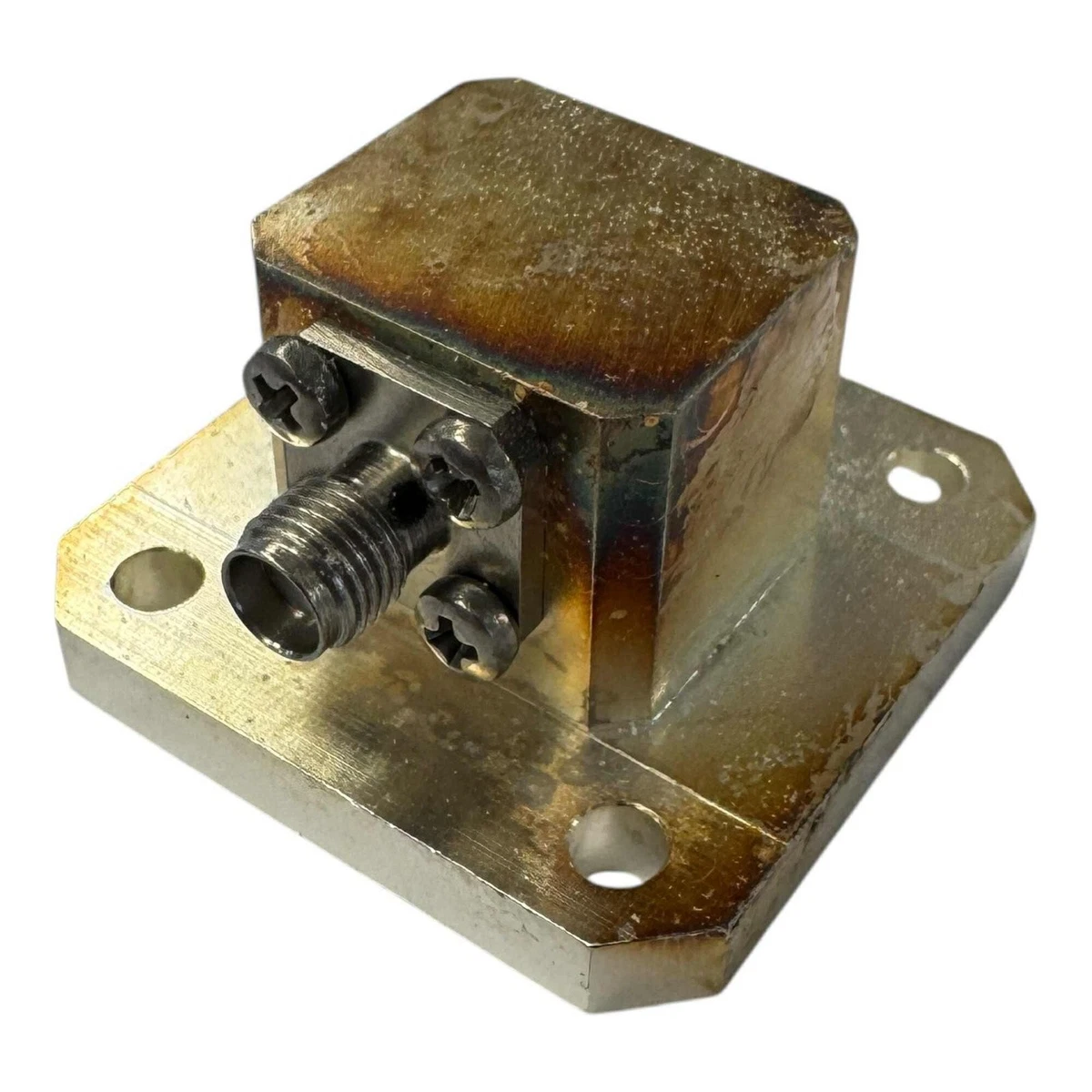 9062 Waveguide to Coaxial Adaptor WR75 to SMA Female ***Pre-Assembly***