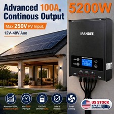 US 12V/24V/36V/48V 5200W 250V Solar Charge Controller MPPT Battery PV Regulator