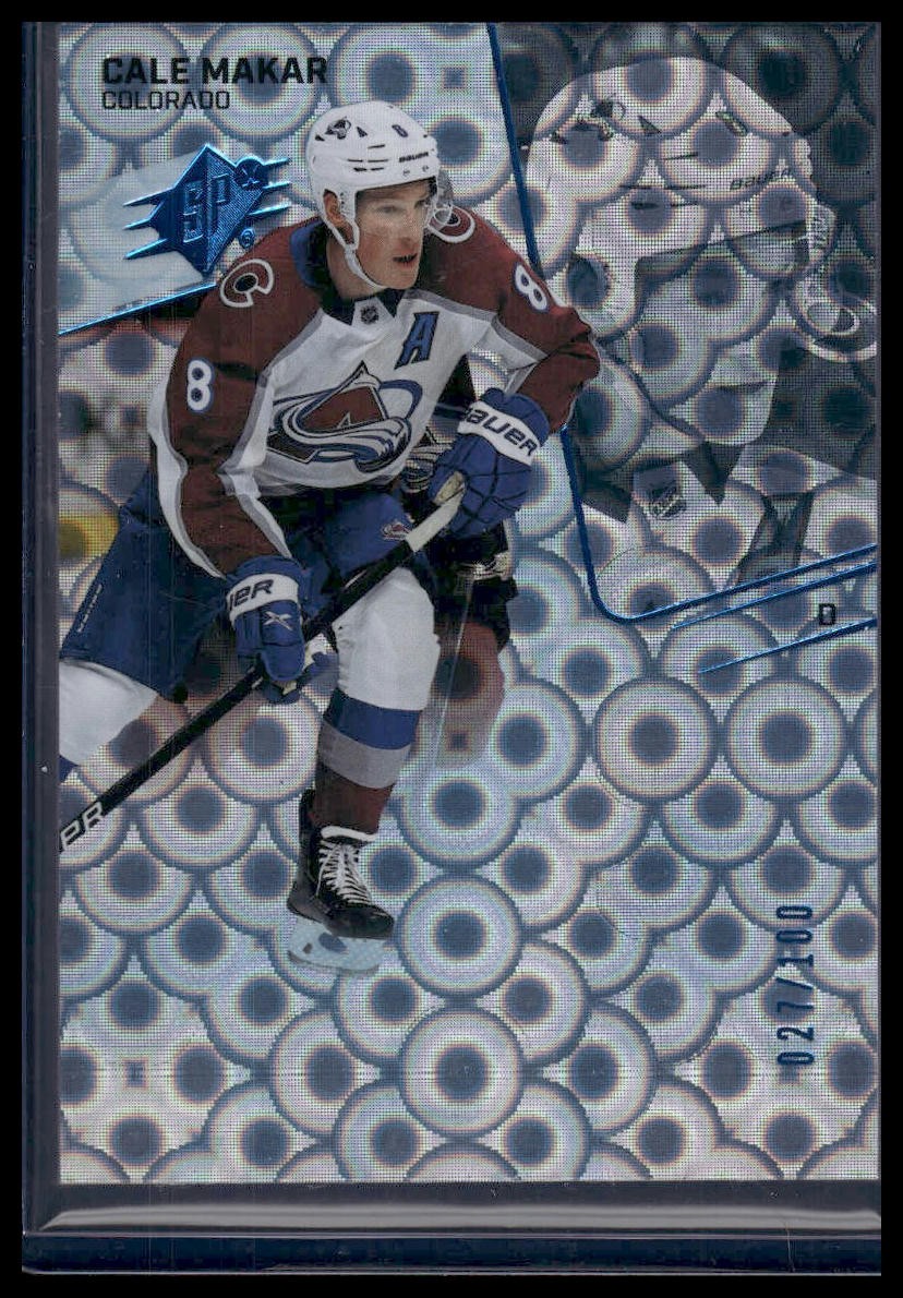 2022-23 SPx #18 Cale Makar Radiance #/100