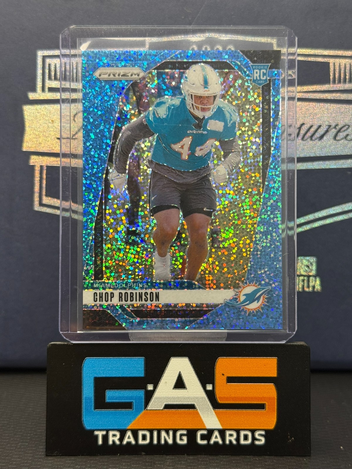 2024 Panini Prizm Chop Robinson #319 Blue Sparkle Rookie /96 RC SP Dolphins