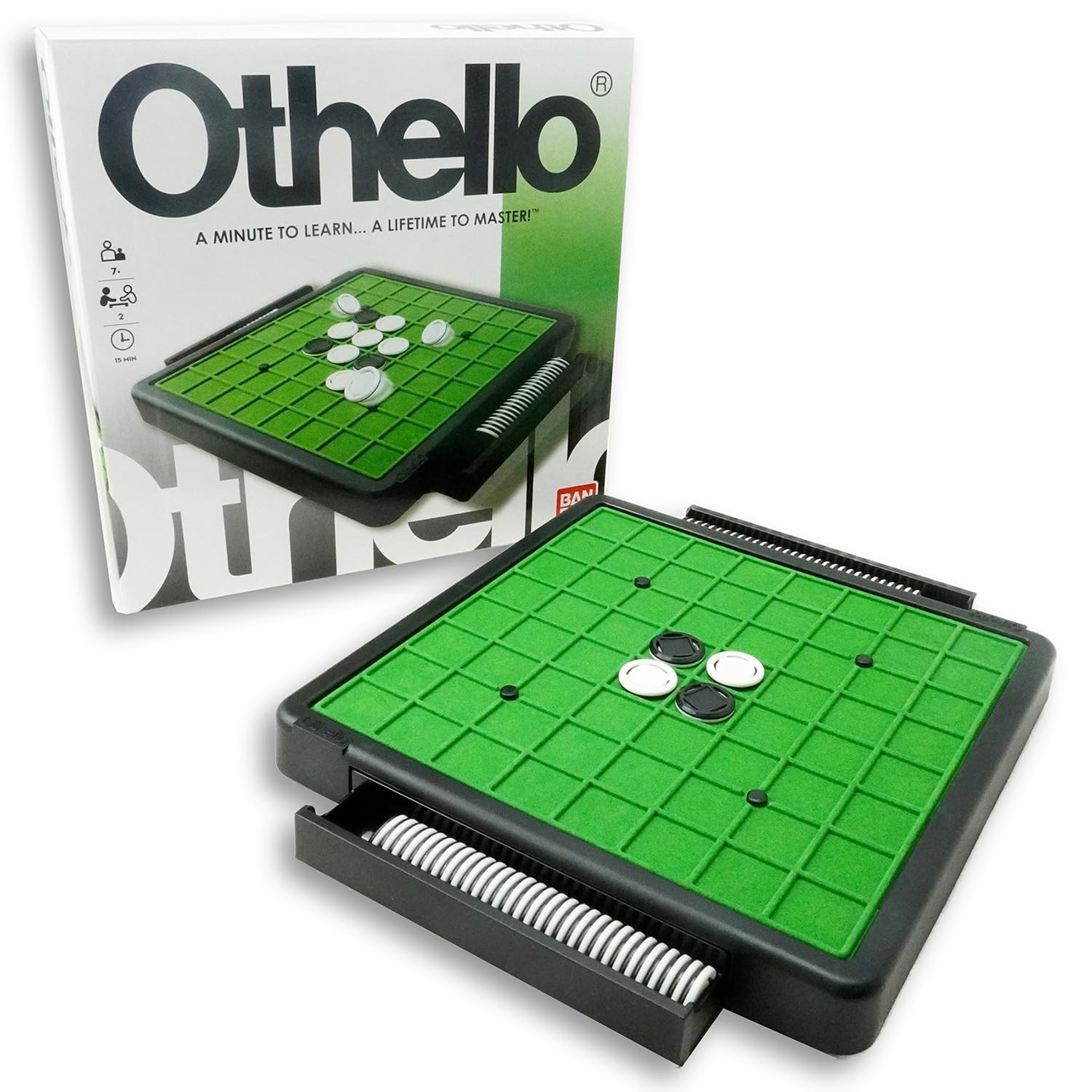 BANDAI - Othello - Klassisches Brettspiel - Strategiespiel und Denksport - 2 Spi 8490₽