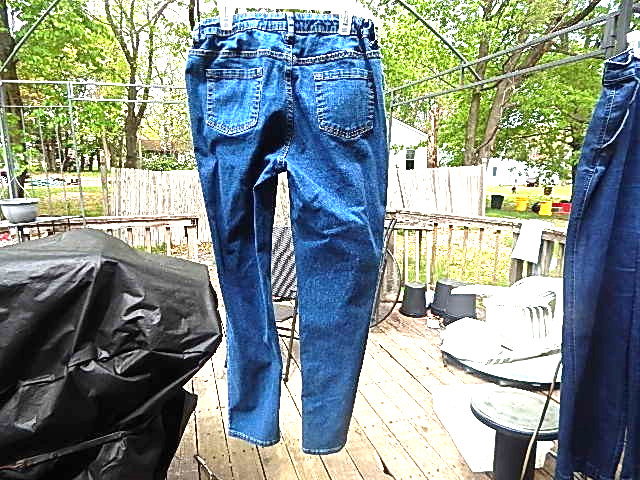 Cat & Jack Girl's Sz 16 Plus Blue Inseam 29, Super Stretch Denim Straight Jeans