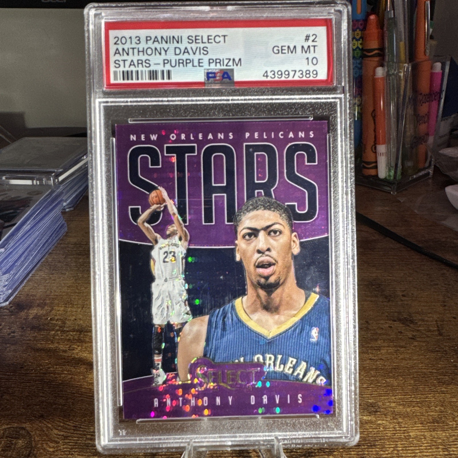 2013-14 Panini Select - Stars Anthony Davis #2 Purple Prizm /99