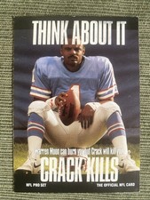 Warren Moon NFL Pro Set Crack Kills 1991 Football Card #370