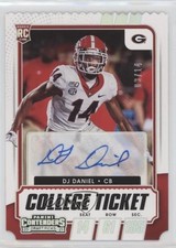 2021 Panini Contenders Draft Picks College Ticket Stub 3/14 DJ Daniel Auto 3nn