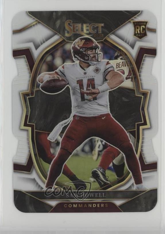 2022 Panini Select Concourse White Prizm Die-Cut 64/99 Sam Howell Rookie RC 0c9e