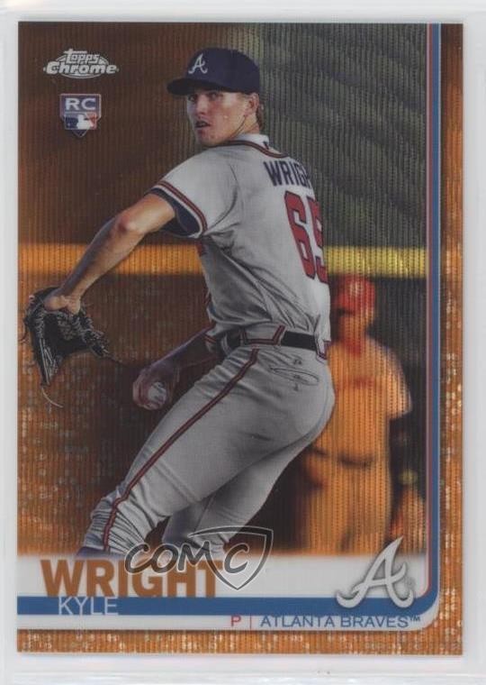 2019 Topps Chrome Orange Wave Refractor 11/25 Kyle Wright #120 Rookie RC 4al