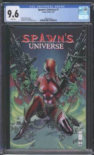 SPAWN'S UNIVERSE #1 - CGC 9.6 - J. SCOTT CAMPBELL COVER - IMAGE COMICS - 2021