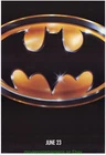 BATMAN MOVIE POSTER 27x40 ORIGINAL 1989 ADVANCE STYLE ONE SHEET MICHAEL KEATON