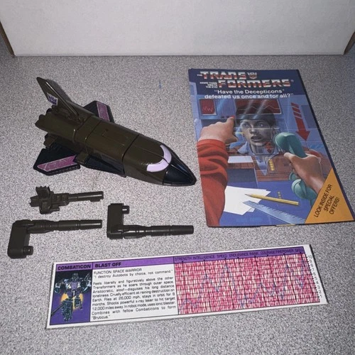 Blast Off Combaticon 100% Complete Action Figure Bruticus 1986 G1 Transformers