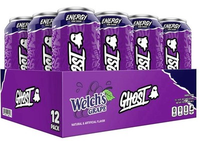 Ghost Energy Welch s Grape Energy Drink Zero Sugar 16 fl oz 6 Pack