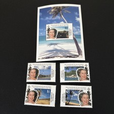 Postage Stamps And Mini Sheet Set MNH Antigua/Barbuda Queens 40th Ann Coronation
