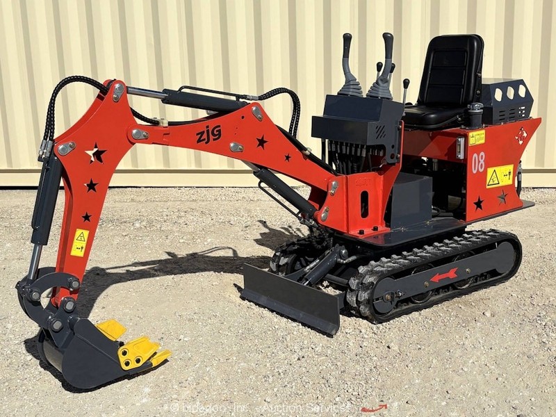 2026 ZJG ZJ-08 Hydraulic Mini Excavator Track Crawler Blade Bucket bidadoo -New