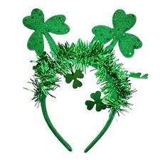 Villorem St. Patrick's Day Headbands Green Sequinss Headbands St Shamrock