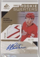 2018 SP Game Used Inked Rookie Sweaters 44/49 Michael Rasmussen Patch Auto 0rp7