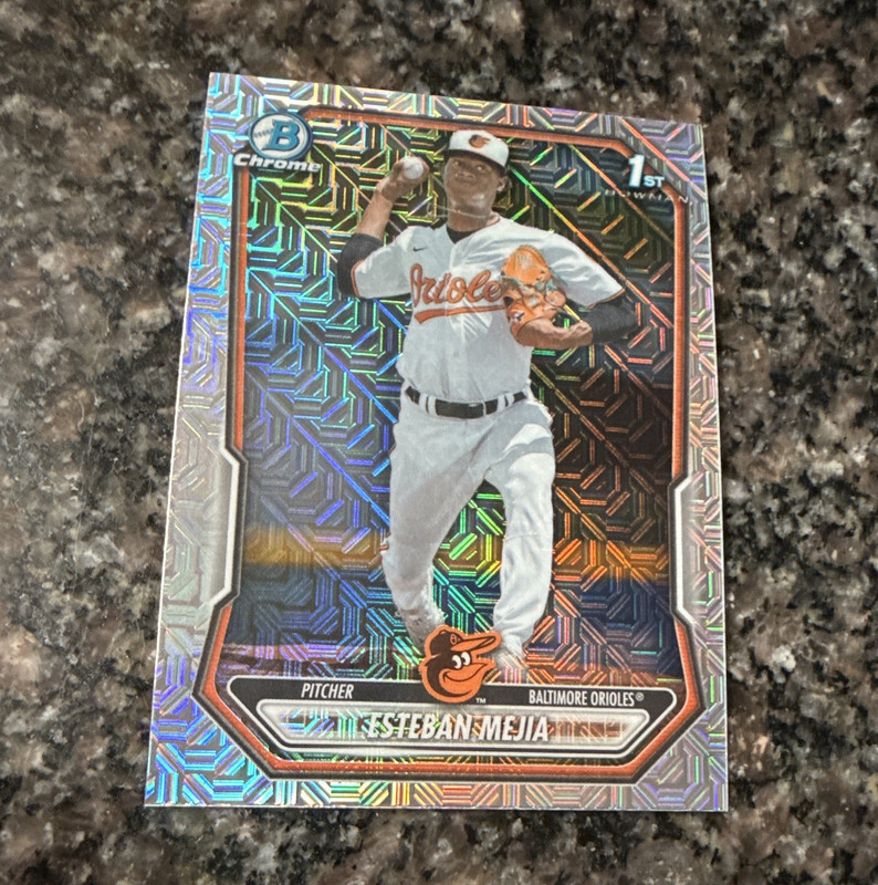 2026 Bowman Chrome Esteban Mejia 1st Bowman Mojo Refractor #BCP-79 Orioles