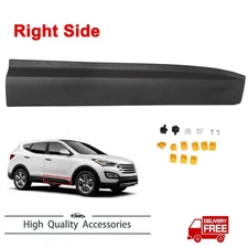 Black Front Door Side RH Garnish Molding for Hyundai Santa Fe 13-18 877222W000