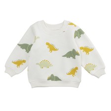 Mud Pie Boys Kids Dino Printed Sweatshirt Green