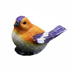 Small Bird Nest Decoration Realistic Design Micro Landscape Birds for Crafters