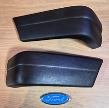 FORD ESCORT Mk3 PASSENGER & DRIVERS FRONT BUMPER END CAPS GENUINE NEW FORD PARTS