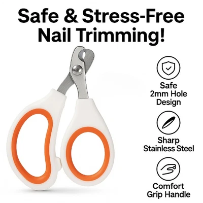 Cat Nail Clippers Pet Claw Trimmer Safety Guard Stainless Steel Grooming Tool