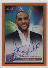 2021 Topps Finest Finest Auto Orange Refractor 4/25 Steve Smith #FA-SS Auto 0c3