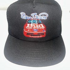 Vtg Rare Bill Elliot Nascar Ford Thunderbird Bud Racing Snapback Trucker Hat Usa