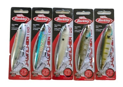 (Set of 5) Berkley J-Walker 100 Topwater Lures 1/2 oz, 4'' 5 Colors In Set New