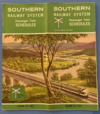 SR ~Southern Railway System ~Passenger Train Schedules Oct 27, 1963