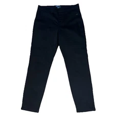 FDJ French Dressing Women's Black Stretch Ankle Pants, Sz 10, Pockets