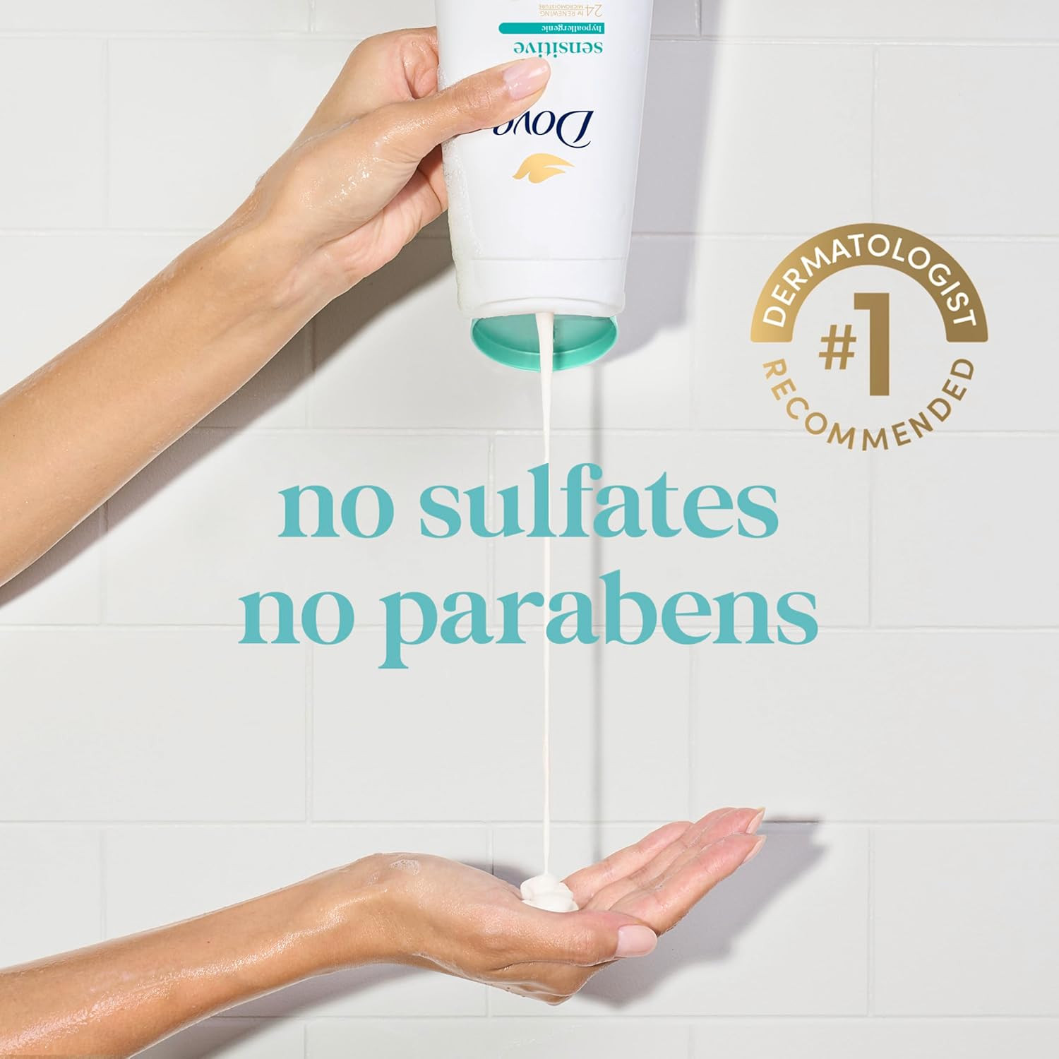 Dove Body Wash with Pump Sensitive Skin for 24Hr Lotion-Soft Skin Moisturizing S