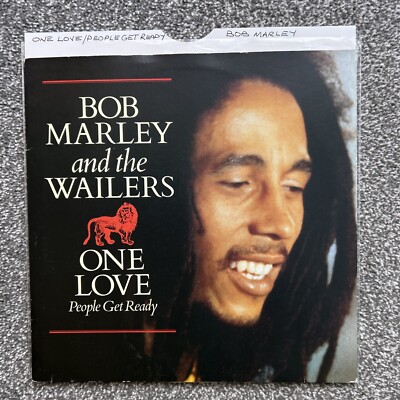 Bob Marley One Love/ People Get Ready 12  Vinyl Single Inc Poster 