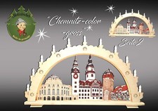 Lichterbogen Schwibbogen Holzkunst Beleuchtung Dekoration Holz Fenster Chemnitz