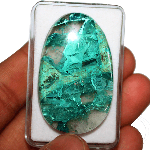 15.4g Natural Malachite Chrysocolla Quartz Rare Collectible Gem Mineral Crystal - Picture 3 of 13