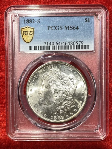 1882-S $1 Morgan Silver Dollar PCGS MS64