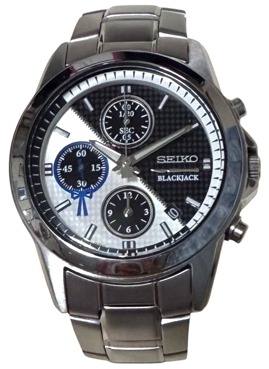 SEIKO 7T92 HDC0 Black Jack 50th Anniversary Men's Watch Only Japan