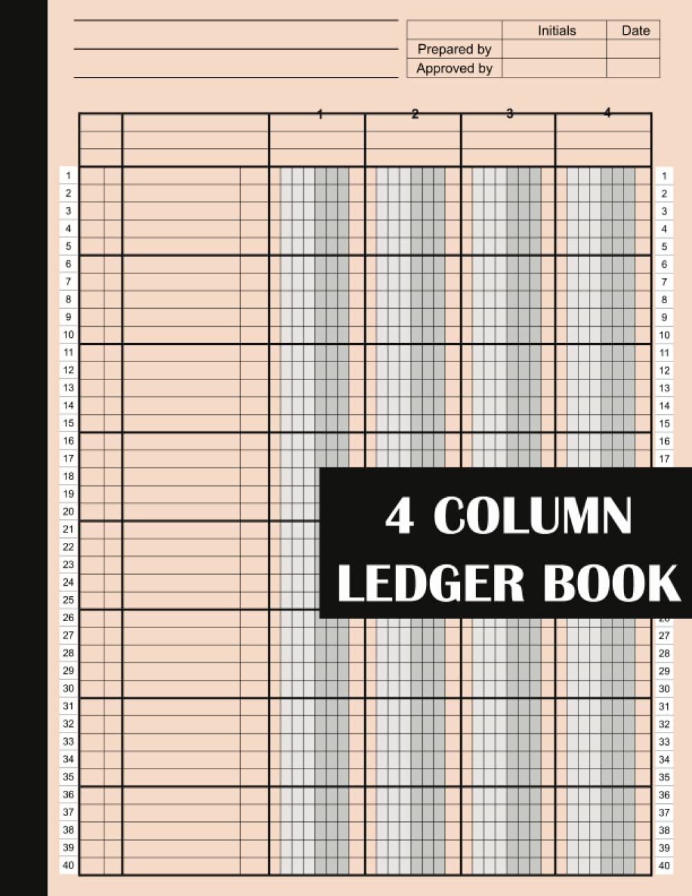 Book Reference Register Column 4 Column Ledger Book Accounting Checkbook Transaction Register | eBay