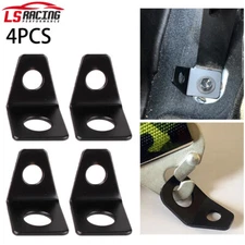 4PCS 4 Point Seat Belt Mounting 90 Degree Angle Brackets Kit Seat Belt L-Bracket