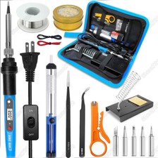 80W Electric Soldering Iron Welding Gun Tool Kit Solder Wire Desoldering Pump US