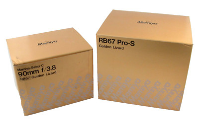 OVP box Verpackung Mamiya Golden Lizard RB67 Pro S 3,8/90 Sekor-C 90mm
