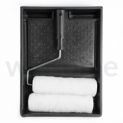 9'' Doppel Dispersion Farbroller Kit mit Tablett & Ersatz Nachfüllhülle DIY Dekoration