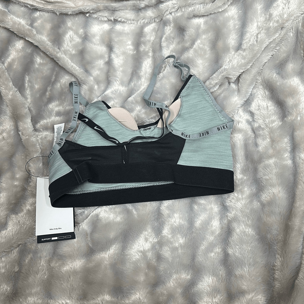 Nike Dri-FIT Indy Women's Light-Support Padded Logo Tape Sports Bra - HO21 thumbnail 3